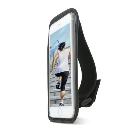 Gear Beast Sports Hand Held Running Case Pouch For iPhone X 8 7 6 6s 5 SE Samsung Galaxy S7 S6 S6 Edge, Cell Phone Holder For Running Jogging Workout Fitness, Waterproof With Card