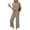 Khaki-A14, variant on Lounge Sets for Women 2 Piece Track Suits Outfits 2025 Travel Summer Casual Outfit Sets Matching Pants Set Clothing Army Green S