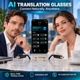 thumbnail image 2 of GenXenon AI Smart Glasses,AI Assistant,Free App 164+ Languages Translation,Photochromic Gray Lenses Sunglasses,Suitable for Meetings and Offices,Silver Rimless Rectangle Unisex(Gold), 2 of 10
