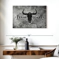 thumbnail image 3 of Elephant Stock Texas Coast Typography Wall Art - Horizontal Canvas Wall Art - Living Room Wall Decor - Decor Elements Canvas - Gray And Black Decor - 36" x 24", 3 of 8