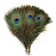 thumbnail image 4 of Plumas naturales de pavo real con ojo de gema, paquete de 50 piezas para decoración y manualidades, 4 of 6