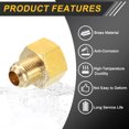 thumbnail image 4 of 2Pack Brass Pipe Fitting, 3/8 SAE Male x 1/2 SAE Female Pipe Adapter, 4 of 6