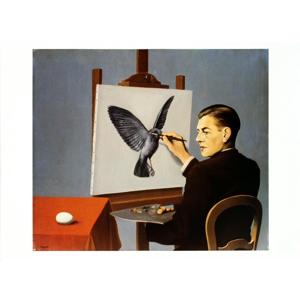 RENE MAGRITTE La Clairvoyance 19.75" x 27.5" Poster 2005