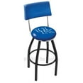 thumbnail image 5 of North Carolina Tar Heels 25" Black Wrinkle Swivel Bar Stool with Back, 5 of 7