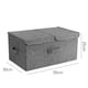 thumbnail image 2 of Caja de almacenamiento Laklulu 2 piezas con tapa gris, 2 of 5