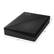 WD 5TB My Passport Portable Storage External Hard Drive USB 3.2 for PC/MAC Black (WDBPKJ0050BBK-WESN)