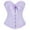 Purple Shapewear fot Women, variant on Women's Ruffled Bow-Front Embroidered Corset Bustier Vintage Shapewear Waist Trainer for Party Club Evening Romantic Occasions Beige M