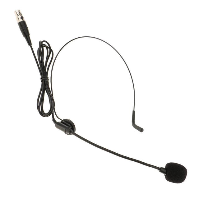 pitrice Crochet d'Oreille Tête de Flèche Omnidirectionnelle Microphone Porté XLR 3Pin