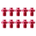 thumbnail image 2 of 10 Piezas Tornillos para Pes de Bicicleta, Pes de Bicicleta de Carretera de Montaña, Fijos, Aleación Antideslizante rojo Macarena Tornillos de pedal de bicicleta, 2 of 8