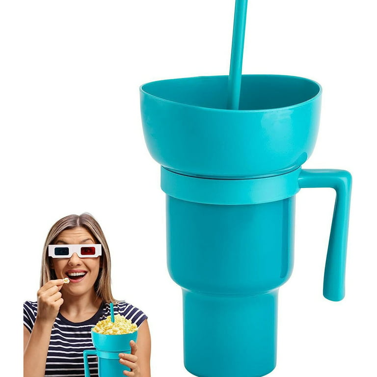 Snack and Drink Cups Snack Bowl Drink Cups 2 in 1 Adult Splash and Leak  Proof Portable Adult Snack Cups Household Essentials 