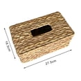 thumbnail image 5 of sunsanly Tissue Box Holder Water Hyacinth Handwoven Straw Basket Natural Wicker Napkin Dispenser Square Facial Tissue Organizer Rustic Decor for Table Bathroom Office, 5 of 8