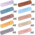 thumbnail image 3 of Etiquetas para coser, 60 piezas, etiquetas de cuero hechas a mano, etiquetas de tela, etiquetas hechas a mano, etiquetas tejidas para coser, etiquetas para ropa, manualidades de costura DIY TUNC Sencillez, 3 of 5