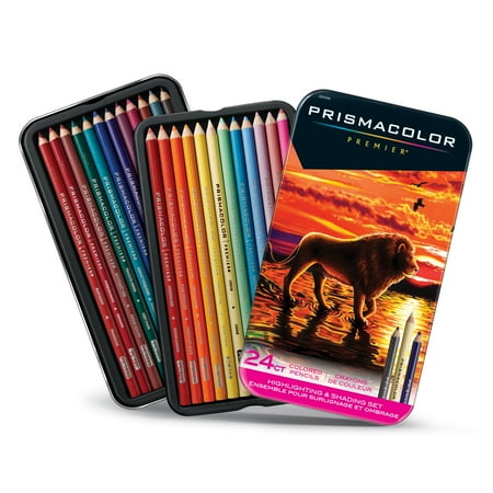UPC: 0070735007865 | Prismacolor Premier Thick Core Colored Pencil Set  24-Pencil Set  Highlighting & Shadowing