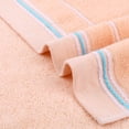 thumbnail image 4 of Unique Bargains Cotton Hand Towels Solid Soft Absorbent Towels Pink 2-Piece, 4 of 5