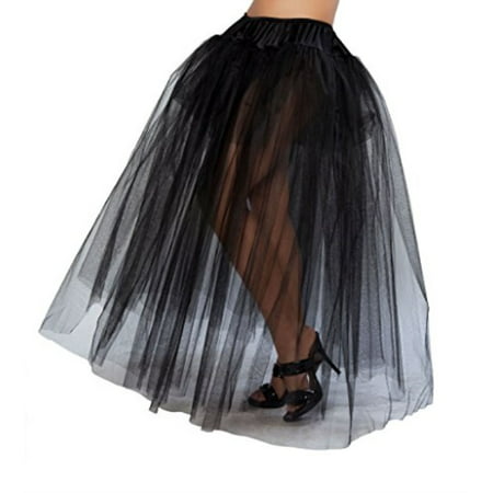 roma costume full length petticoat costume, black, one