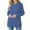 Blue, variant on EDFBUYKRS Female Long Sleeve Sweatshirt Crewneck Heavy Blend Sweatshirt for Men and Women Long Sleeve Size M