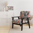 thumbnail image 2 of Designart "Retro Foliage Dream I" Multi-Color Drop Upholstered Accent Chair - Modern Arm Chair For Living Room, 2 of 7