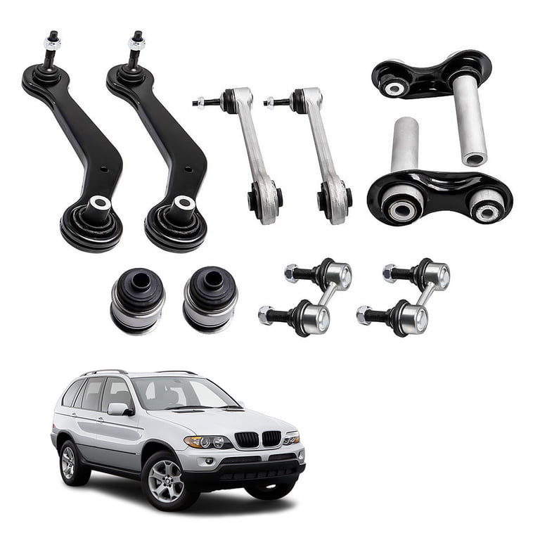 Rear Control Arm Ball Joint Link Kit 8PCS Fit For BMW E53 X5 2.5i 3.0i