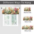 thumbnail image 6 of Tropical Succulent Cactus Kitchen Curtain Valances Green Plant Watercolor Flower Window Valance for Bedroom Bathroom Living Room Dining Room Valances Set 54 by 18 in, 1 Panel, 6 of 6