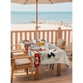 thumbnail image 2 of Outdoor Tablecloth with Umbrella Hole for Patio/Picnic/Party/Camping, Farmhouse Flowers Waterproof Table Cloth Rectangle Table Cover Washable, Japanese Style Peony Floral White Bird (54"x 80"), 2 of 8