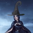 thumbnail image 3 of Sombrero Halloween Disfraz Bruja Tocado para Mujeres Hombres Fiesta Disfraces, 3 of 9