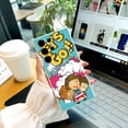 thumbnail image 3 of Proteja su iPhone con esta funda de teléfono de goma TPU con estampado de dibujos animados vibrantes y de alta calidad, 3 of 4