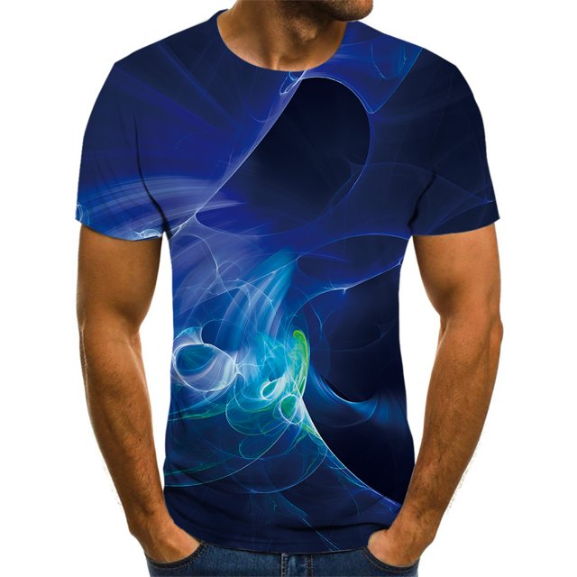 Summer Men's T-Shirts 3D Printing Hot Selling Graphics Colorful Geometric T-Shirt