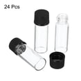 thumbnail image 2 of Unique Bargains 2mL Reagent Glass Storage Bottle Round Plastic Screw Cap Lab Home Clear 24 Pack, 2 of 5
