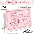 thumbnail image 3 of Whaline 24 Pack Wedding Thank You Cards Red Pink Wedding Car Thank You Greeting Note Card from the New Mr & Mrs with Envelope Sticker for Bridal Shower Valentine's Day, 3 of 6