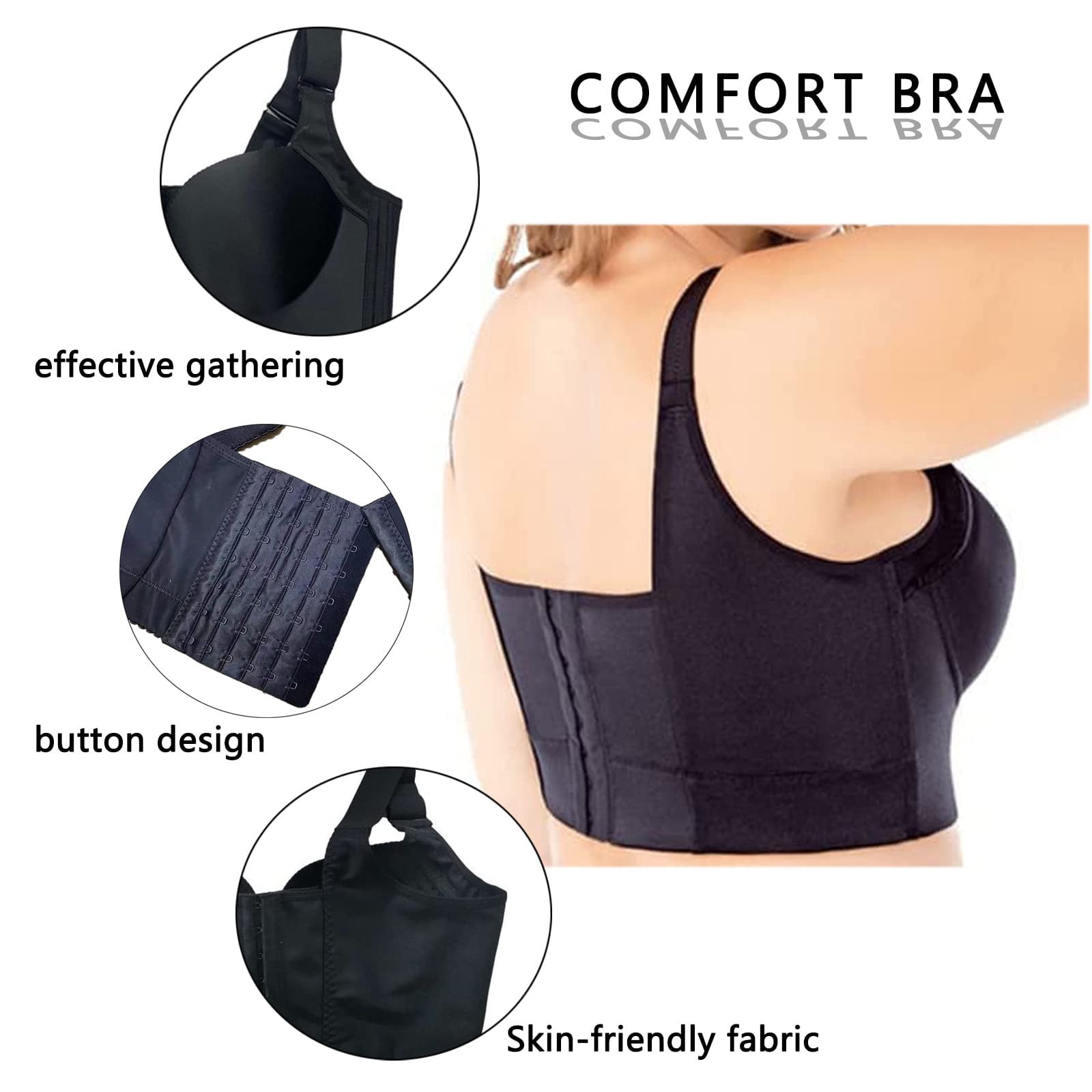 gvdentm Bralettes For Women With Support Women's Comfort Revolution  Full-Coverage Wireless Bra, Foam Wirefree T-Shirt Bra Pink,75B