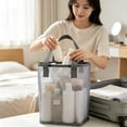 thumbnail image 6 of Msgweeeg Moving Supplies Bedding Storage Nylon Mesh Makeup Bag Portable Travel Cosmetics Storage Bag Mesh Wash Storage Bag, 6 of 6