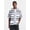 Cream/Grey Shadow, variant on Men's Faux Crochet Boxy Fit Button Up Polo Shirt, Sizes XS-3XL
