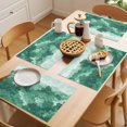 thumbnail image 5 of Abstract Pine Trees Placemats Set of 8 Mint Green Forest Fogged Mist Modern Zen Place Mats Indoor Wipeable Table Mats Washable Cloth Dining Table Placemats for Kitchen Holiday Party Decor 13x19 Inch, 5 of 9