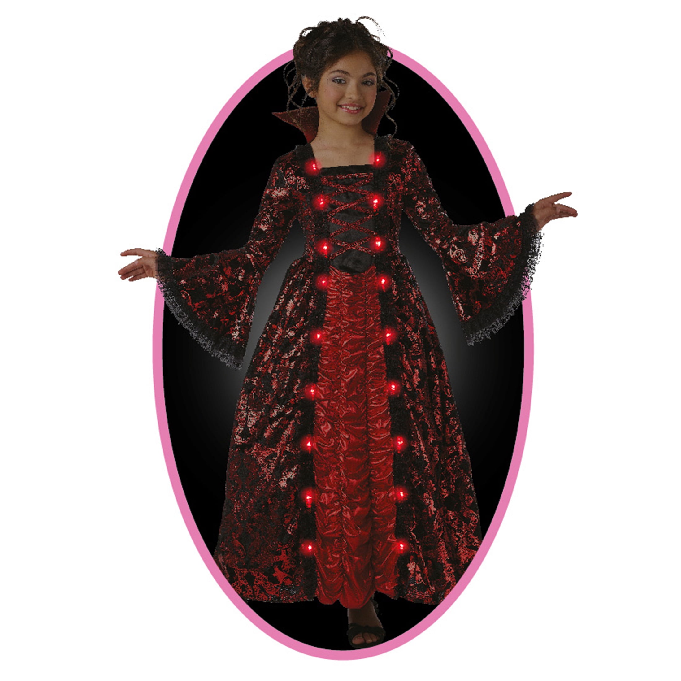 Ballroom Vampria Halloween Costume for Children, Girl's Size M (7/8), by Way to Celebrate