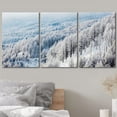 thumbnail image 3 of wall26 Canvas Print Wall Art Set Aerial View Winter Snow Tree Forest Nature Wilderness Photography Realism Rustic Landscape Colorful Cool for Living Room, Bedroom, Office - 24"x36" x 3, 3 of 5