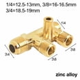 thumbnail image 1 of BTOER Copper Air Compressor Elbow 90 Degree Relief Threaded Pipe Air Pump Elbow Fittings For Oil Free Air Compressor Accessories, 1 of 9