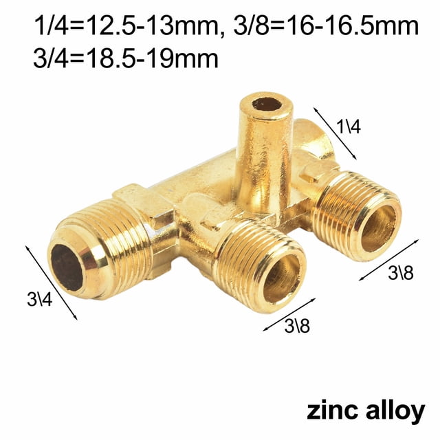BTOER Copper Air Compressor Elbow 90 Degree Relief Threaded Pipe Air Pump Elbow Fittings For Oil Free Air Compressor Accessories