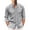 Gray, variant on Mens Spring And Summer Shirt Fashion Collarless Casual Solid Color Cotton And Linen Collar Button Long Sleeve Shirts For Men Breathable Top