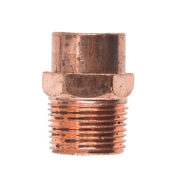Adaptador de tubo NIBCO Mueller Streamline Copper de 3/4 x 3/4 pulgadas