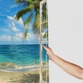 thumbnail image 3 of Orinice  Beach Scene Shower Curtain, Tropical Beach Shower Curtain Summer Shower Curtain Ocean Shower Curtain Palm Tree Shower Curtain Beachy Shower Curtains for Bathroom Set with Hooks 36x72, 3 of 7