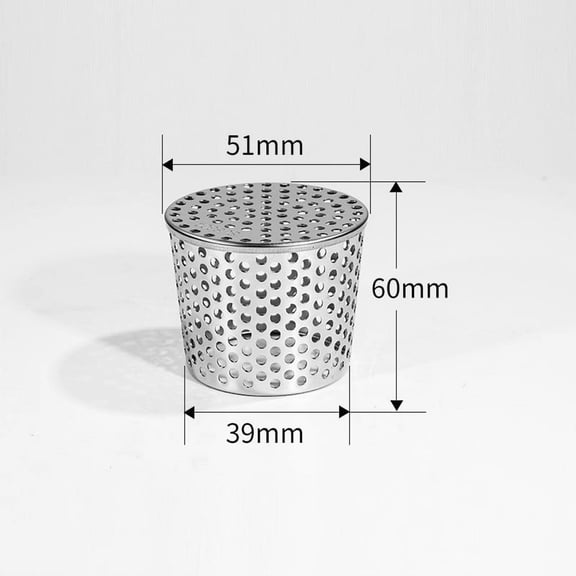 304 Stainless Steel Conical Rodent Proof Filter Screen Cover, PVC Pipe Sewer Drain Insert for Roof Floor Side, Straight Insert Design, 1 Pack