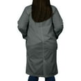 thumbnail image 3 of Panda Uniform by HeedFit Unisex 40" Lab Coat, 2XL, Grey, 3 of 7
