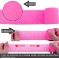 thumbnail image 5 of 15 rollos de vendajes elásticos autoadhesivos (rosa neón), vendaje autoadhesivo de 2 pulgadas, cinta de vendaje autoadhesiva para hinchazón de tobillo y muñeca, esguinces, 5 of 5