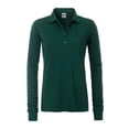 thumbnail image 1 of James and Nicholson - Polo de manga larga con bolsillo para trabajar para mujer (Verde oscuro), 1 of 2