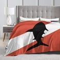 thumbnail image 5 of Vintage Shark Scuba Dive Flag Ultra-Soft Micro Fleece Blanket Throw All Seasons, Lightweight Warm for Bed or Couch, 5 of 6