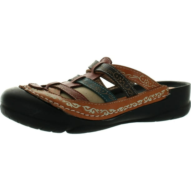 Corkys Footwear Corkys Womens Elite Rock Slip On Clogs Sandals, Amber