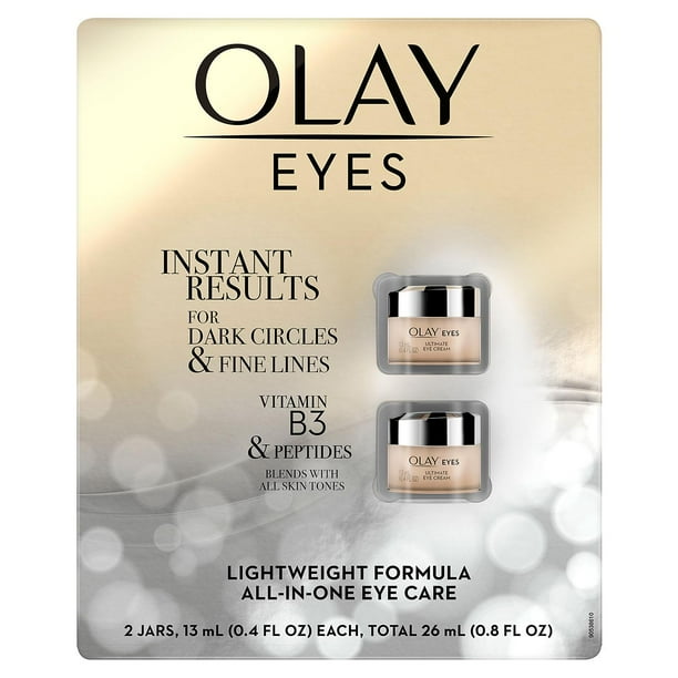 Olay Ultimate Eye Cream for Wrinkles, Puffy Eyes + Dark Circles, (0.4 fl. oz., 2 pk.) Walmart