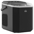 thumbnail image 1 of HOMCOM Ice Maker with Scoop Basket 26lbs/24Hrs 2 Bullet Ice Sizes, Black, 1 of 9