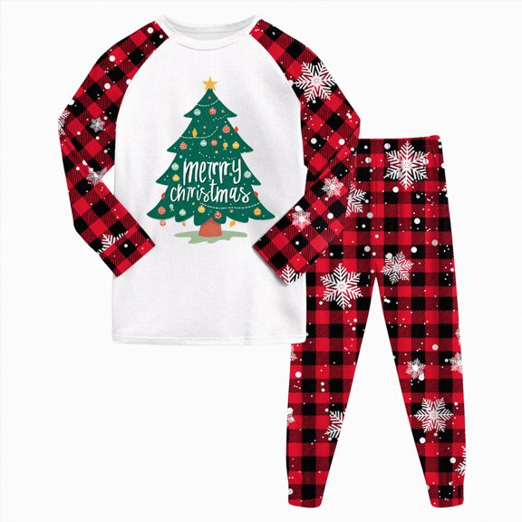 NOLDARES Boys Clothes for Toddler Kids Fall Winter 2 Pieces Pajamas Set Elastic Long Sleeve Shirt and Pants Sleepwear Pj Clothing Outfit 6-24 Months 2t 3t 4t 5t 6t 7t 8t 9t,Watermelon Red,8-9 Y