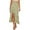 Green, variant on Women Boho Floral Printed Long Skirt High Low Side Elastic Waist Swing Maxies Club Basic Leisure Dailywear